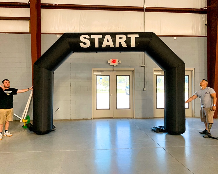 inflatable start finish line